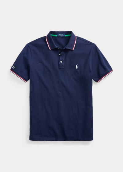 Polo Ralph Lauren Custom Slim Fit Mesh Polo Herre Danmark (UFRYX4302)